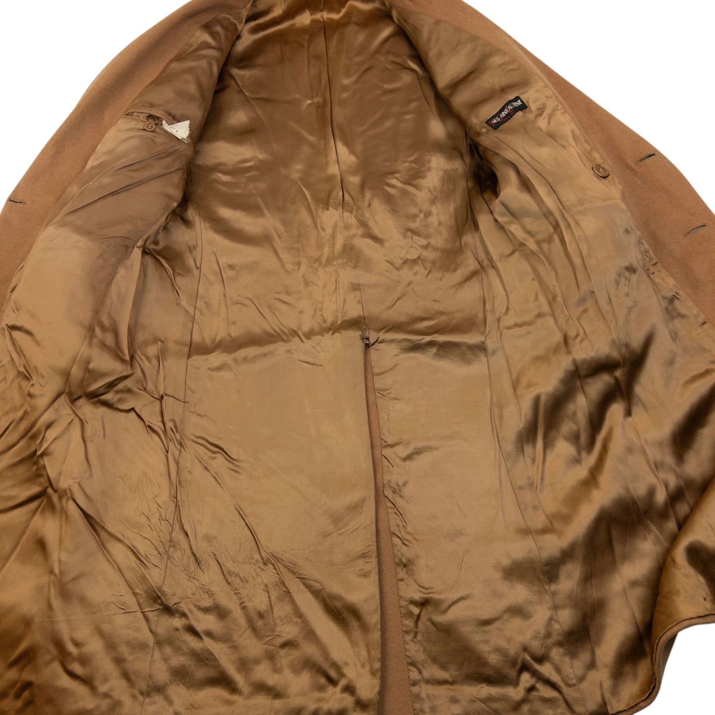 Vintage 80s YSL Yves Saint Laurent Longline Wool Jacket Size M