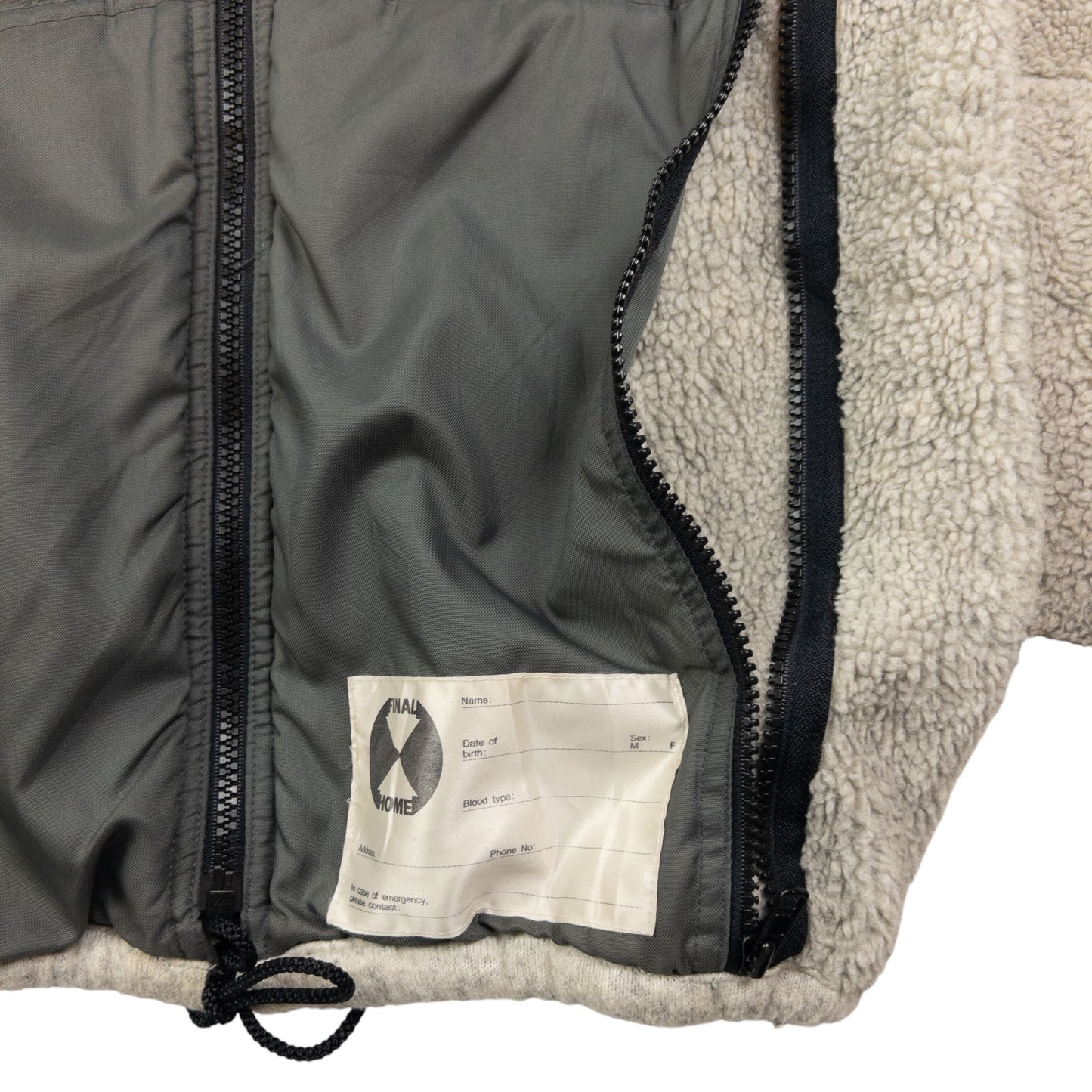 Vintage Final Home By Issey Miyake Zip Up Fleece Jacket Size S