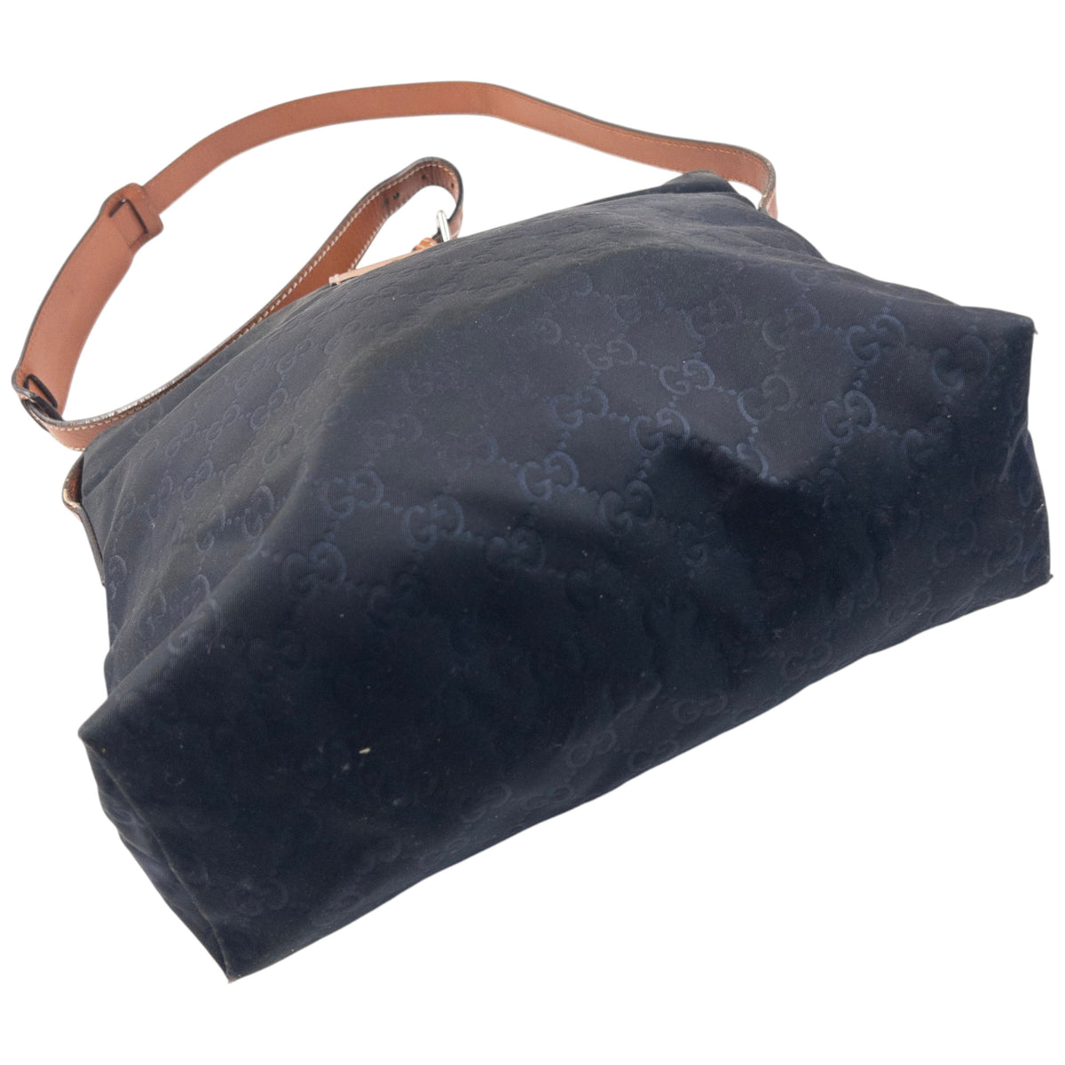Vintage 2000s Gucci Monogram Crossbody Bag in blue, photo 8