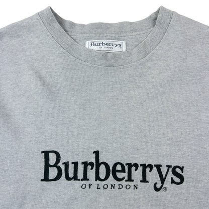 Vintage 90s Burberry Embroidered Sweatshirt Size M