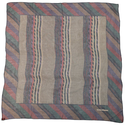 Vintage 90s Issey Miyake Sheer Pattern Silk Scarf