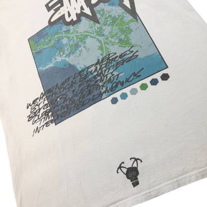Vintage 2000s Stussy X Futura Graphic T Shirt Size L