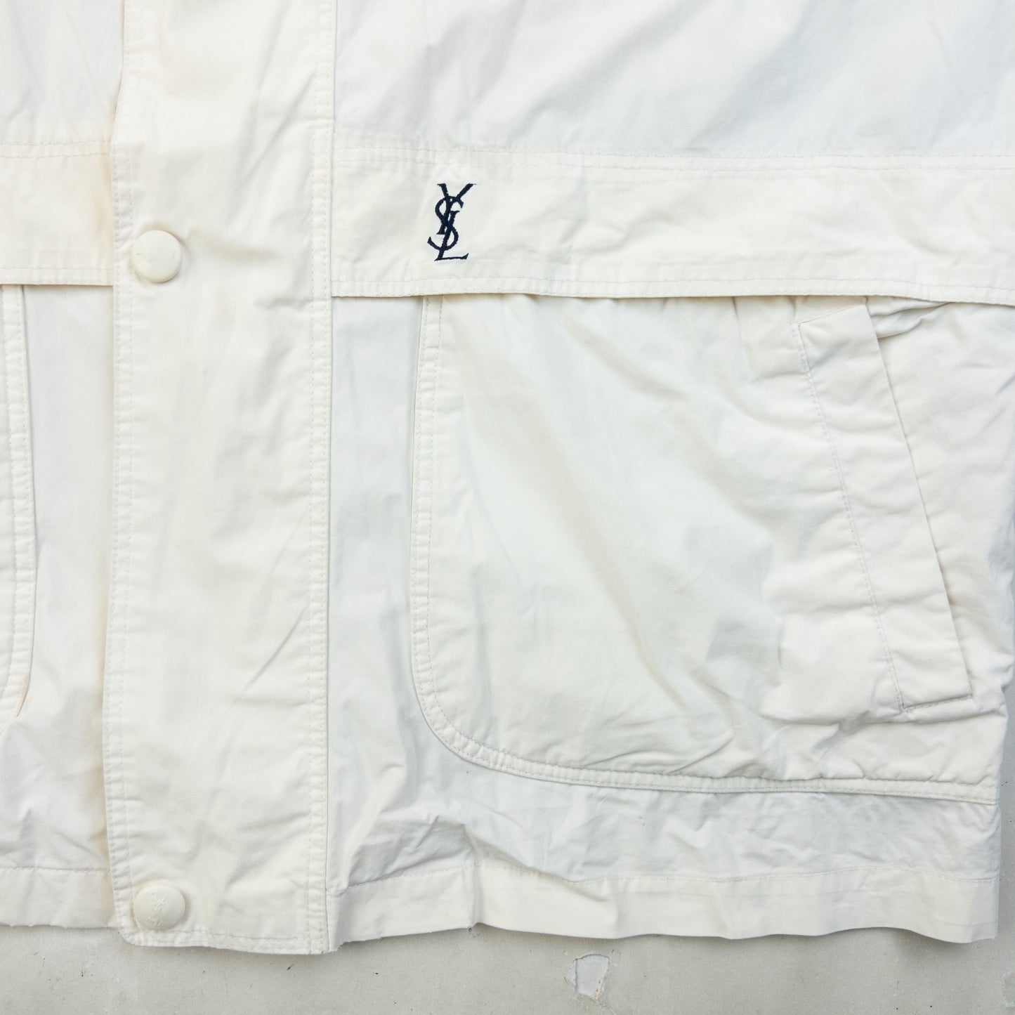 Vintage 90s YSL Yves Saint Laurent Zip Jacket Size L