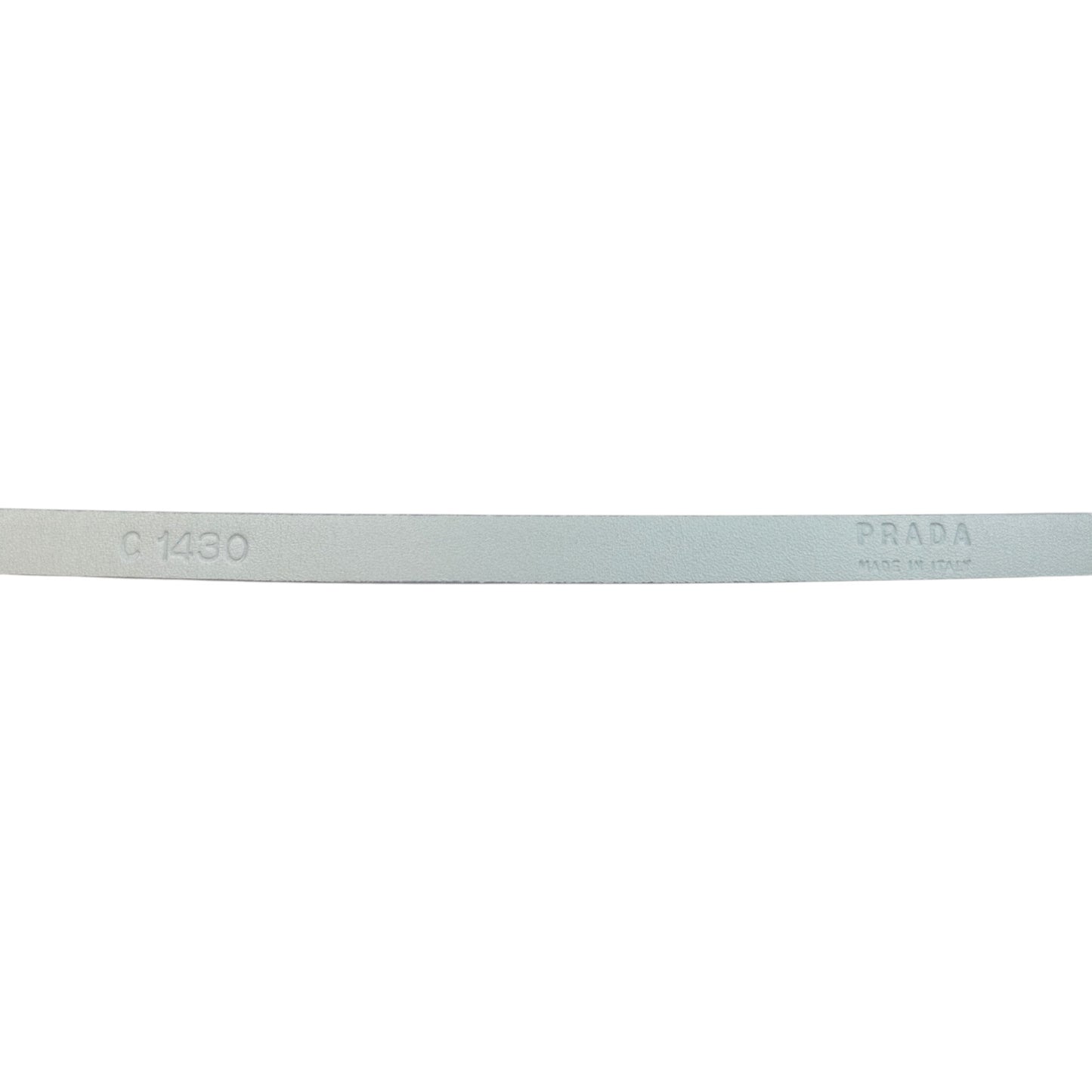 Vintage 2000s Prada Skinny Leather Belt Size W27