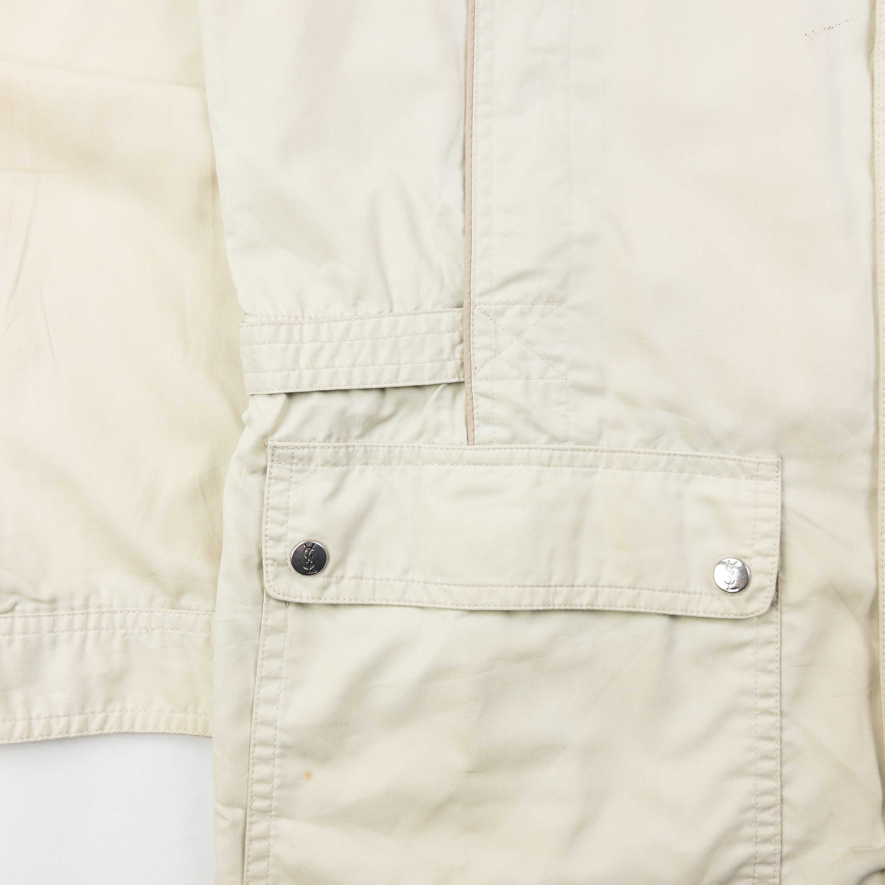 Vintage 80s YSL Yves Saint Laurent Zip Up Jacket Size M