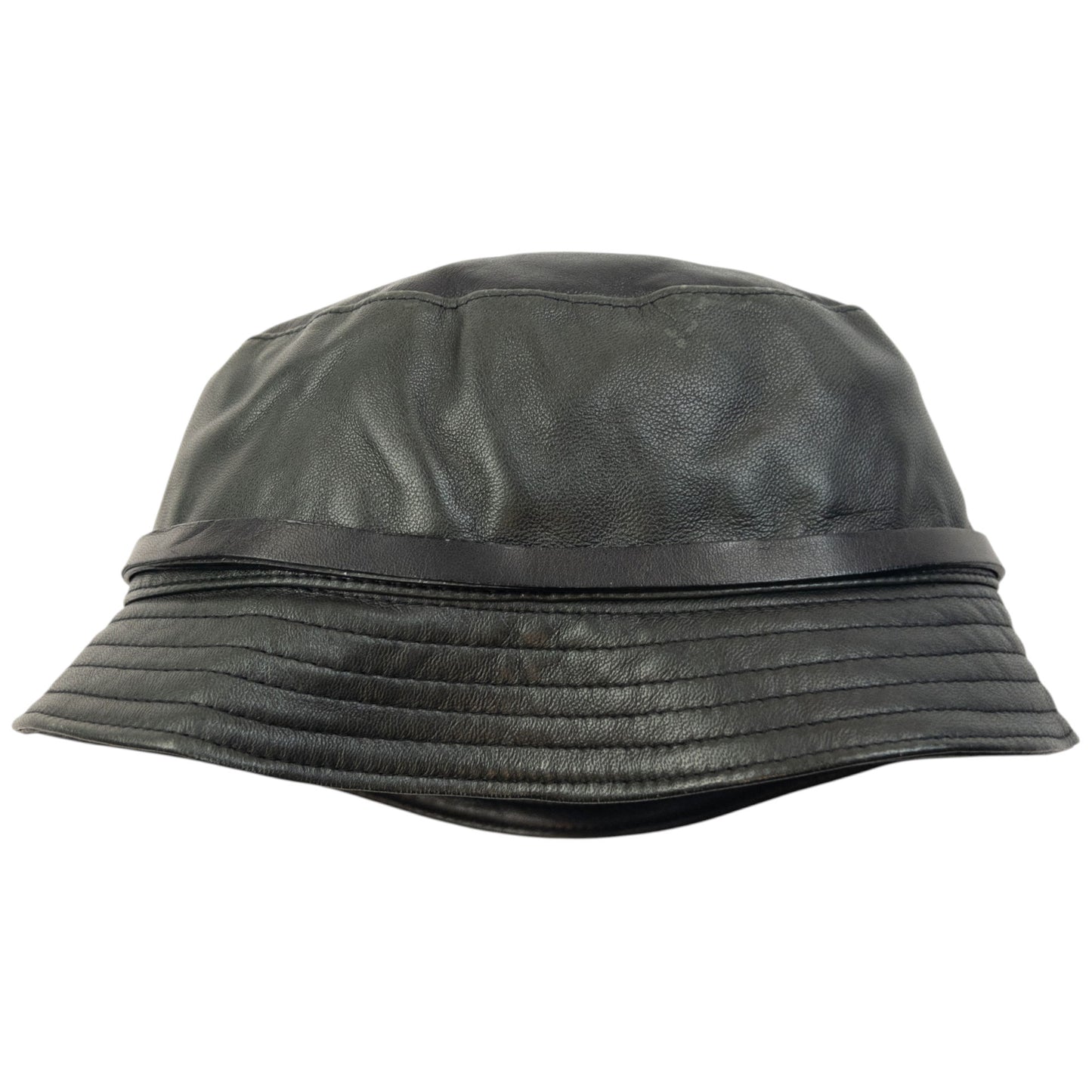 Vintage 2000s Gucci Leather Bucket Hat Size M