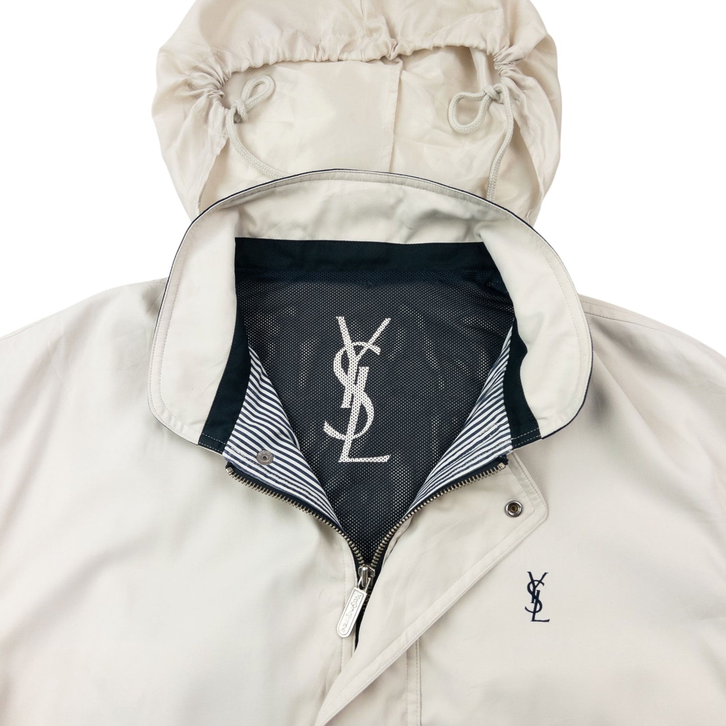 Vintage 90s YSL Yves Saint Laurent Zip Up Jacket Size M
