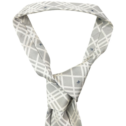 Vintage 2000s Burberry Nova Check Monogram Silk Tie