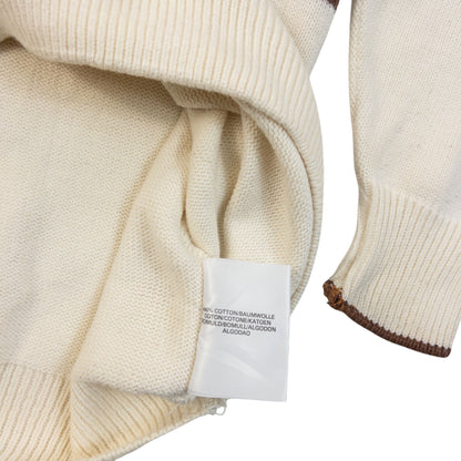 Vintage 90s Burberry Golfer Knit Jumper Size M