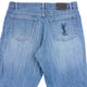 Vintage 2000s YSL Yves Saint Laurent Embroidered Denim Jeans Size W36