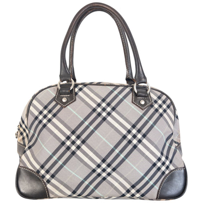 Vintage 2000s Burberry Blue Label Nova Check Handbag in grey, photo 2