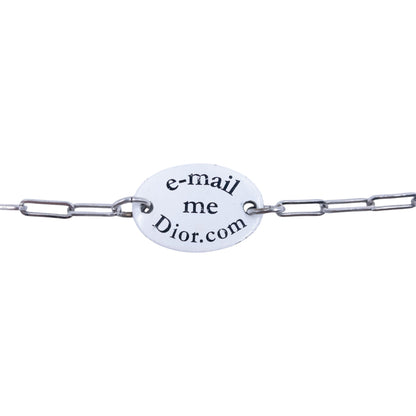 Vintage Dior J'adore Email Me Tag Bracelet