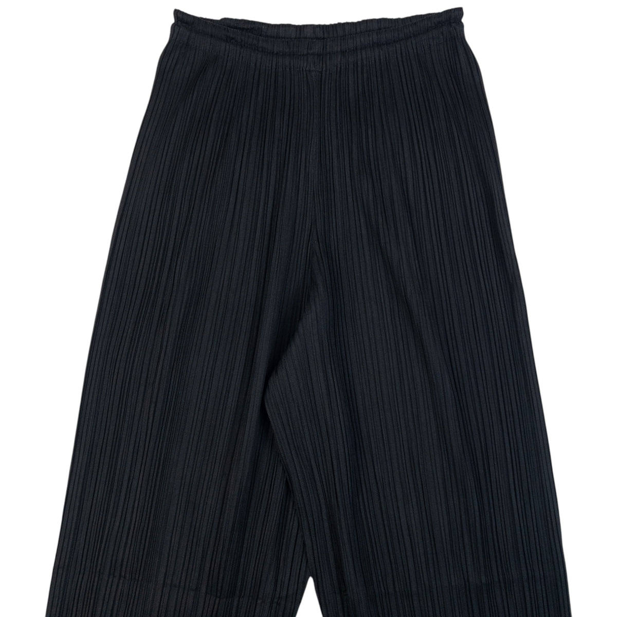 Vintage 90s Pleats Please By Issey Miyake Culotte Trousers Womens One Size in black (polyester 100%), photo 2