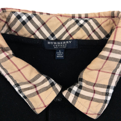 Vintage 2000s Burberry Nova Check Collar Polo Shirt Size M