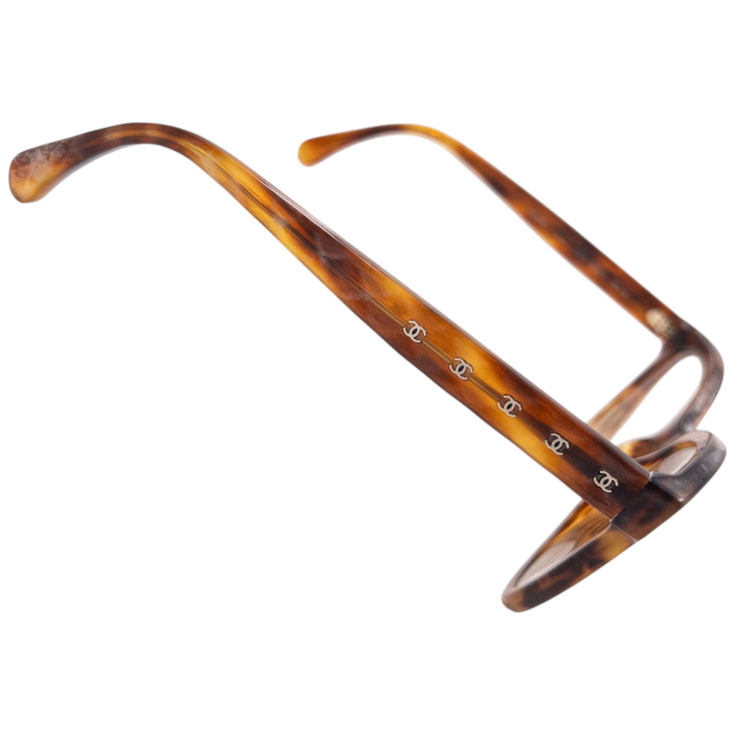 Vintage 2000s Chanel Tortoise Shell Eyeglasses