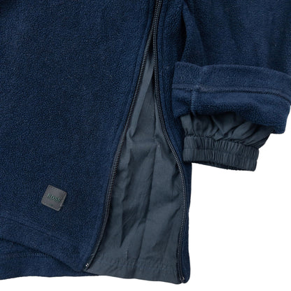 Vintage Hugo Boss Q Zip Fleece Hoodie Size M