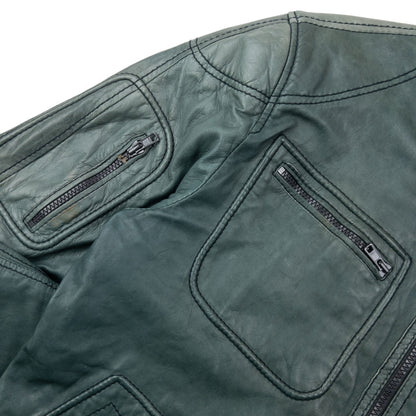 Vintage 2000s Diesel Zip Up Leather Jacket Size M