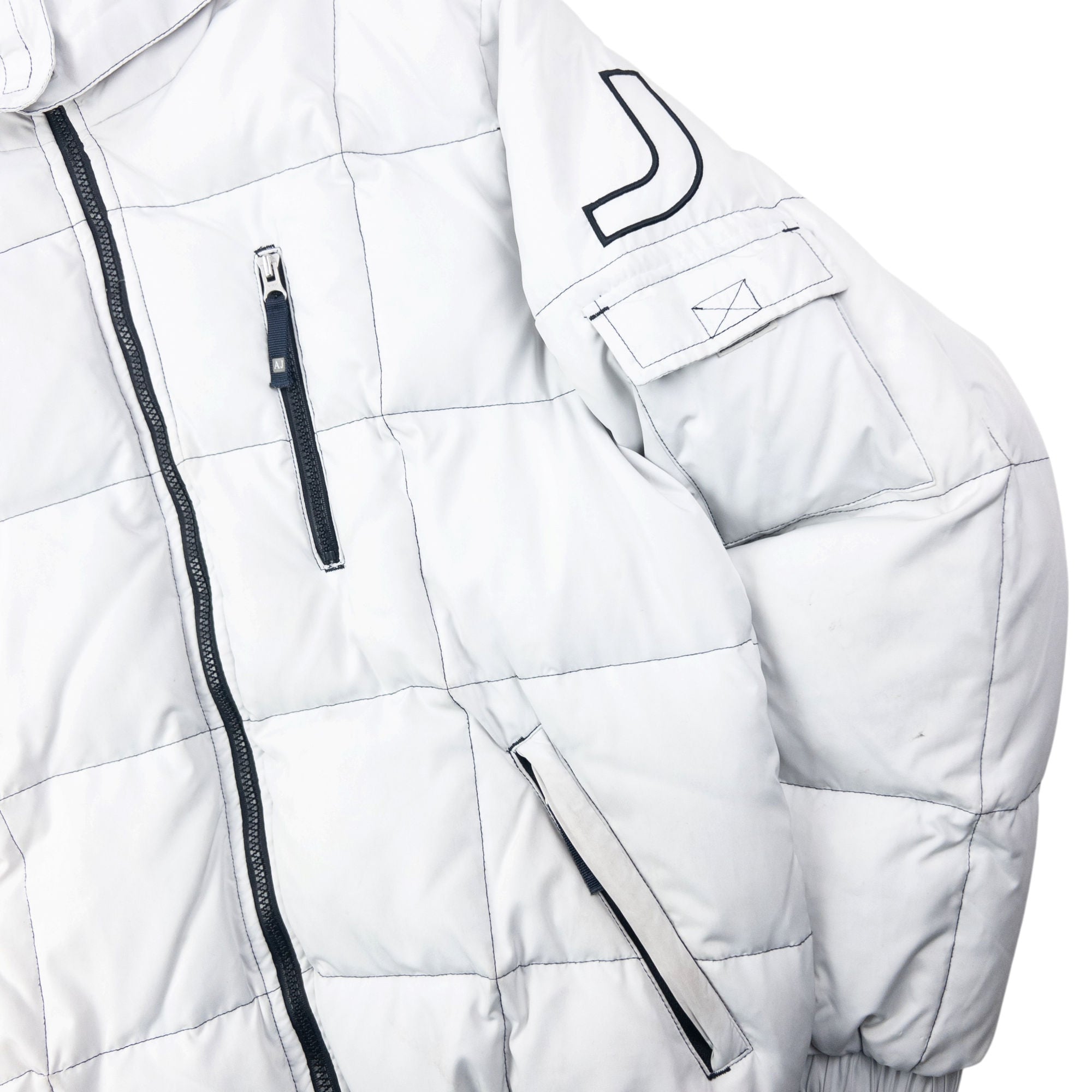 Vintage 2000s Armani Jeans Quilted Puffer Jacket Size M