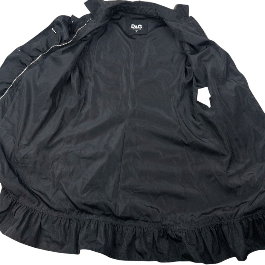 Vintage Dolce & Gabbana Belt Waist Ruffle Jacket Womens Size M