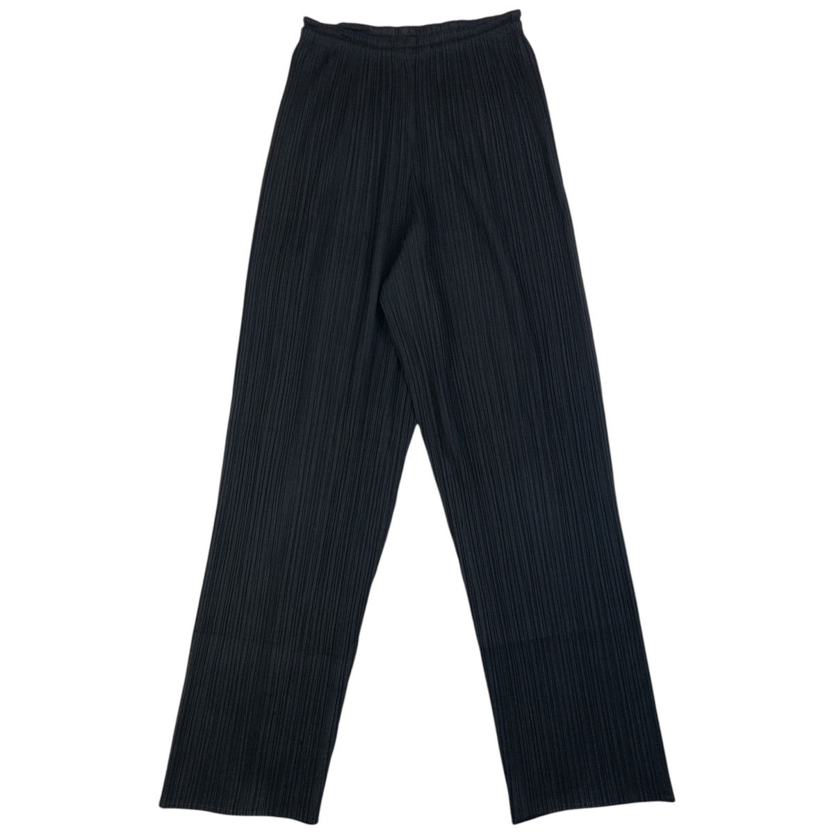 Vintage 90s Pleats Please By Issey Miyake Culotte Trousers Womens One Size in black (polyester 100%), compact stretch pleat design