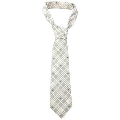 Vintage 2000s Burberry Nova Check Monogram Silk Tie