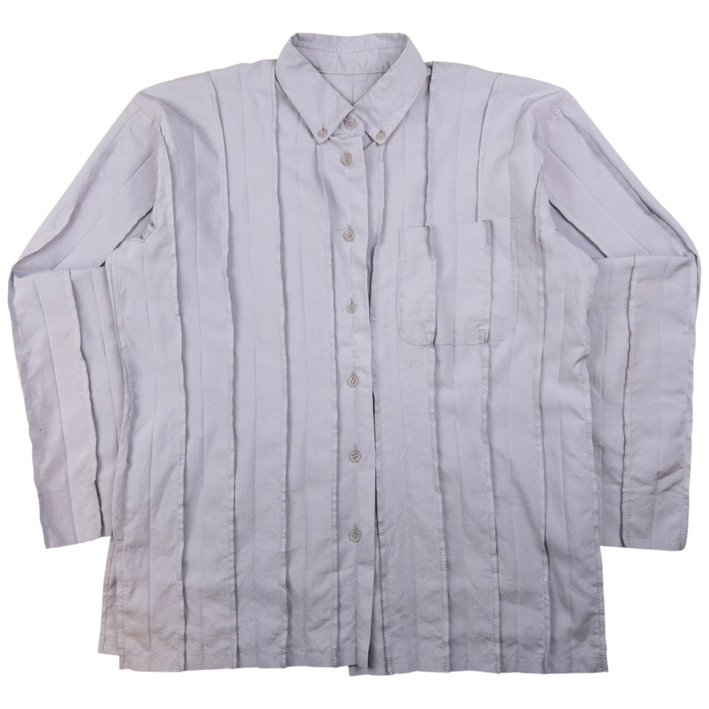 Vintage Issey Miyake Reverse Seam Long Sleeve Button Up Shirt Size M