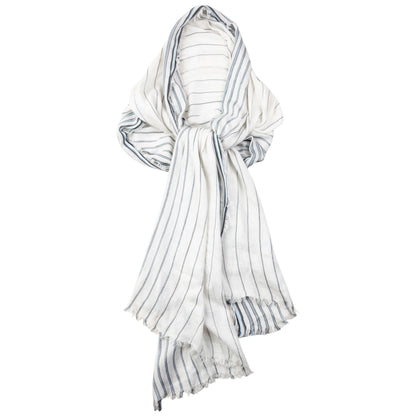 Vintage 2000s Gucci Striped Monogram Scarf