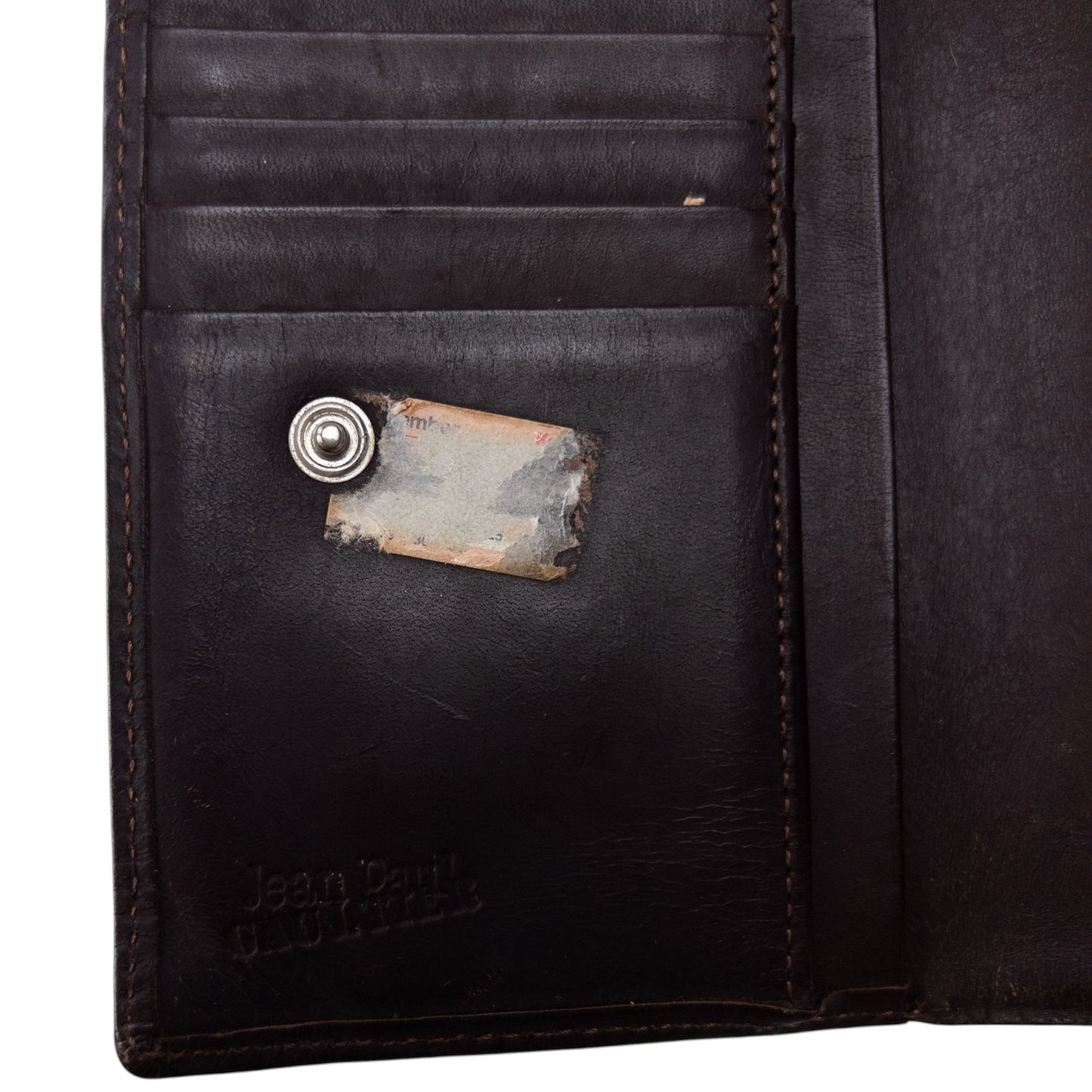 Vintage Jean Paul Gaultier Leather Embossed Dragon Wallet