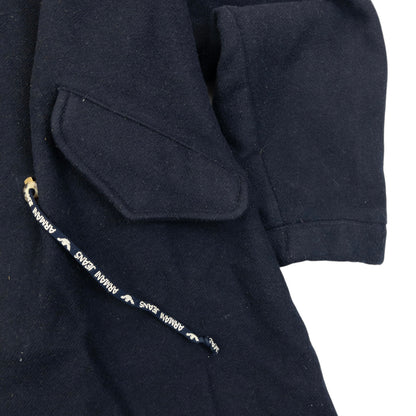 Vintage 90s Armani Jeans Zip Up Wool Jacket Size XXL