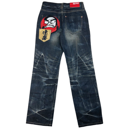 Vintage Big Train Embroidered Japanese Denim Jeans Size W31