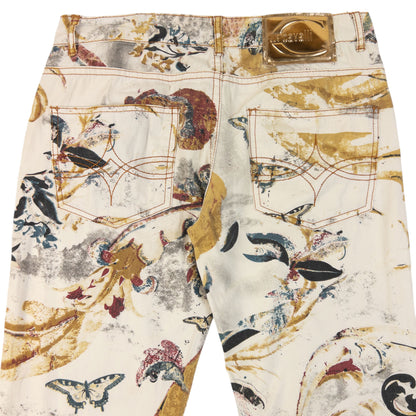 Vintage 2007 Roberto Cavalli Print Pattern Trousers Womens Size W31