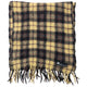 Vintage 2000s Issey Miyake Checkered Wool Tassel Scarf