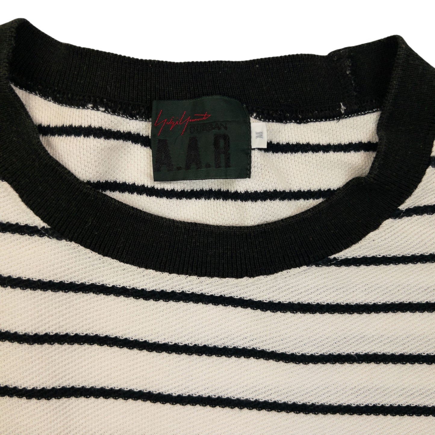 Vintage 90s Yohji Yamamoto D'Urban A.A.R Striped Long Sleeve T Shirt Womens Size M