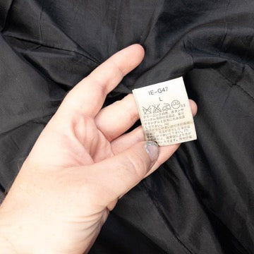 Vintage 2000s Burberry Black Label Leather Sleeve Wool Jacket, photo 6