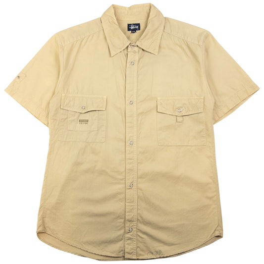 Vintage Stussy Short Sleeve Button Up Shirt Size S