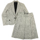 Vintage 2000s Burberry Jacket & Pleated Skirt Suit Set Womens Size M