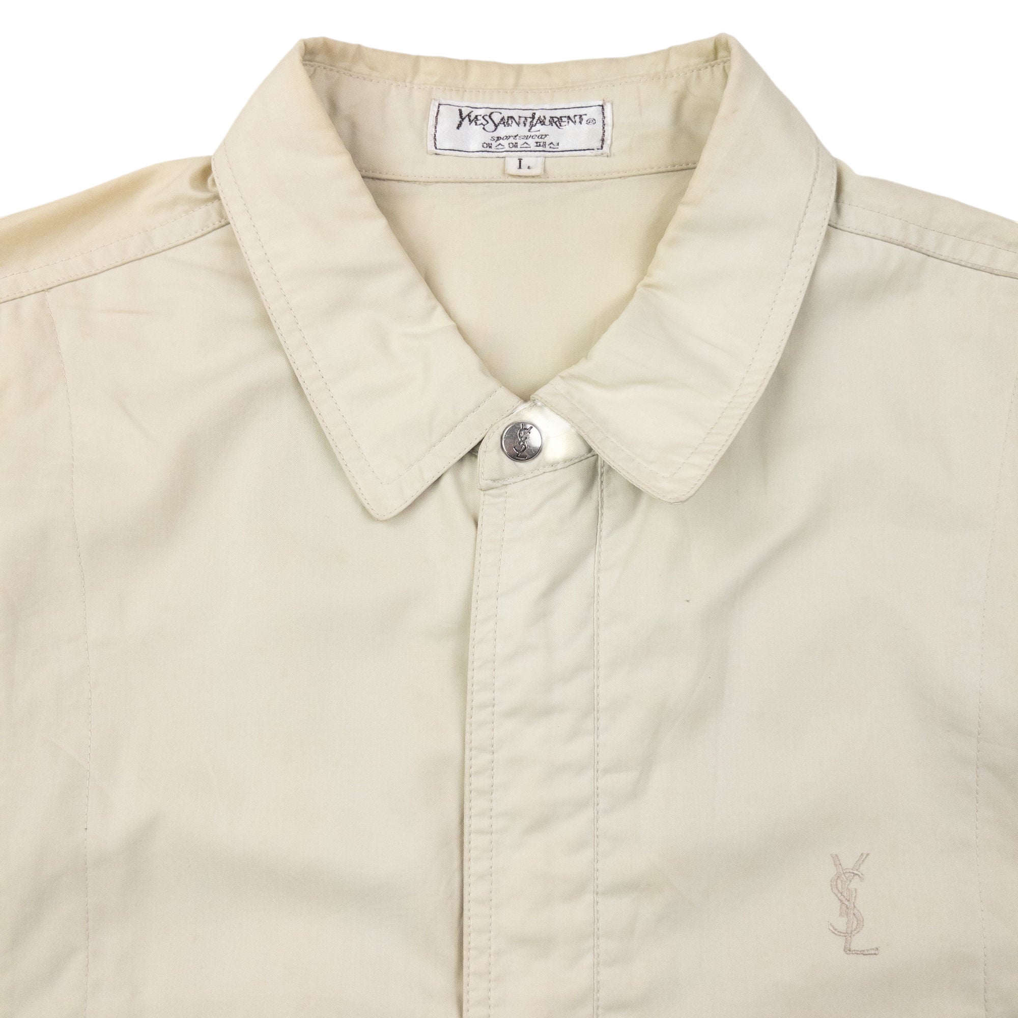 Vintage 80s YSL Yves Saint Laurent Zip Up Jacket Size M