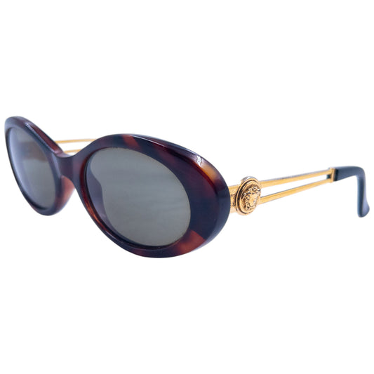 Vintage 1996 Versace Tortoise Shell Medusa Sunglasses