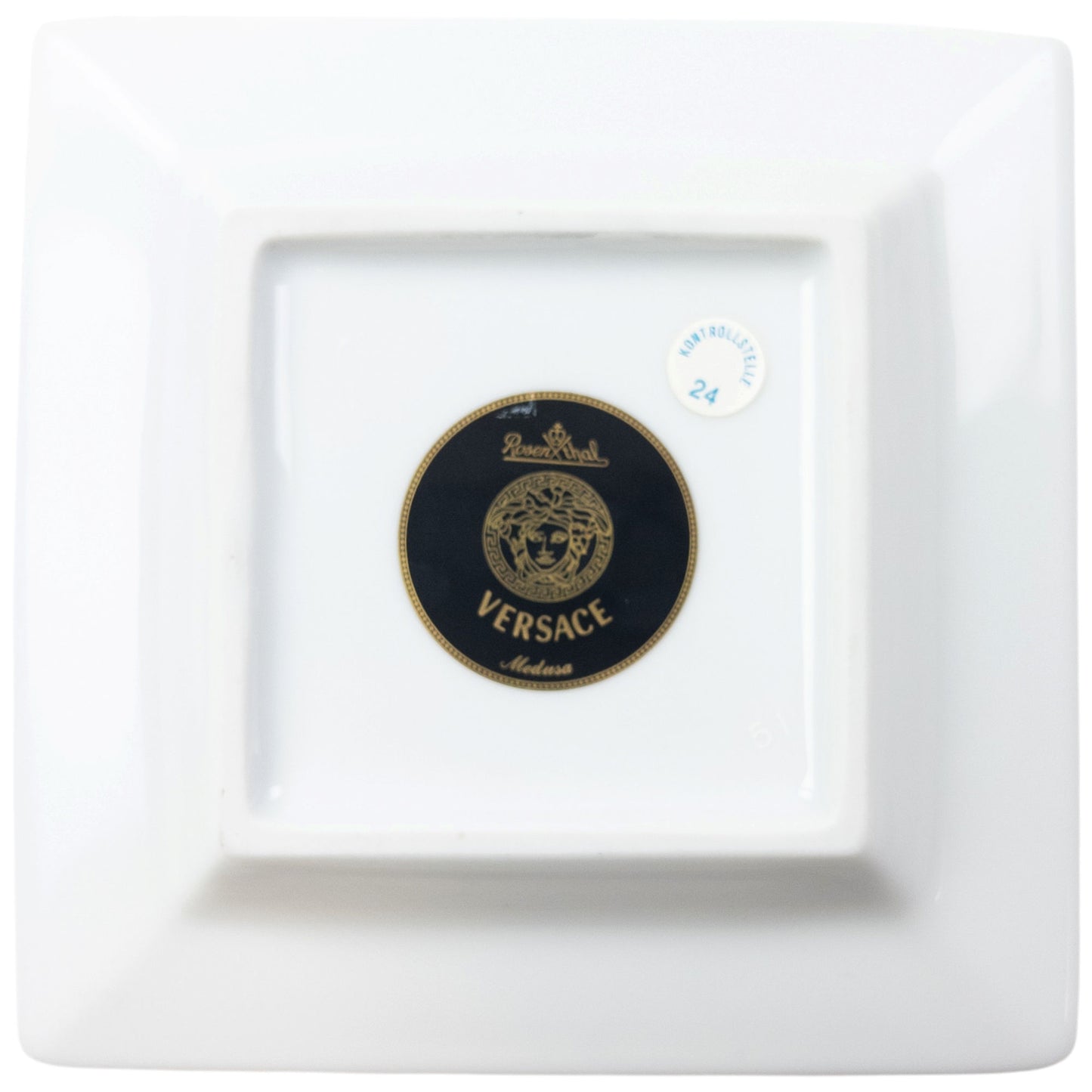Vintage 2000s Versace Rosenthal Medusa Pattern Ash Tray