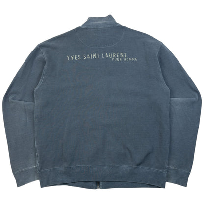 Vintage 2000s YSL Yves Saint Laurent Zip Up Sweatshirt Size M
