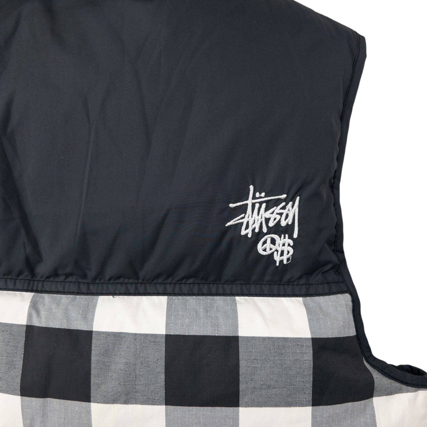 Vintage Stussy GIRLS Zip Up Puffer Gilet Womens Size M