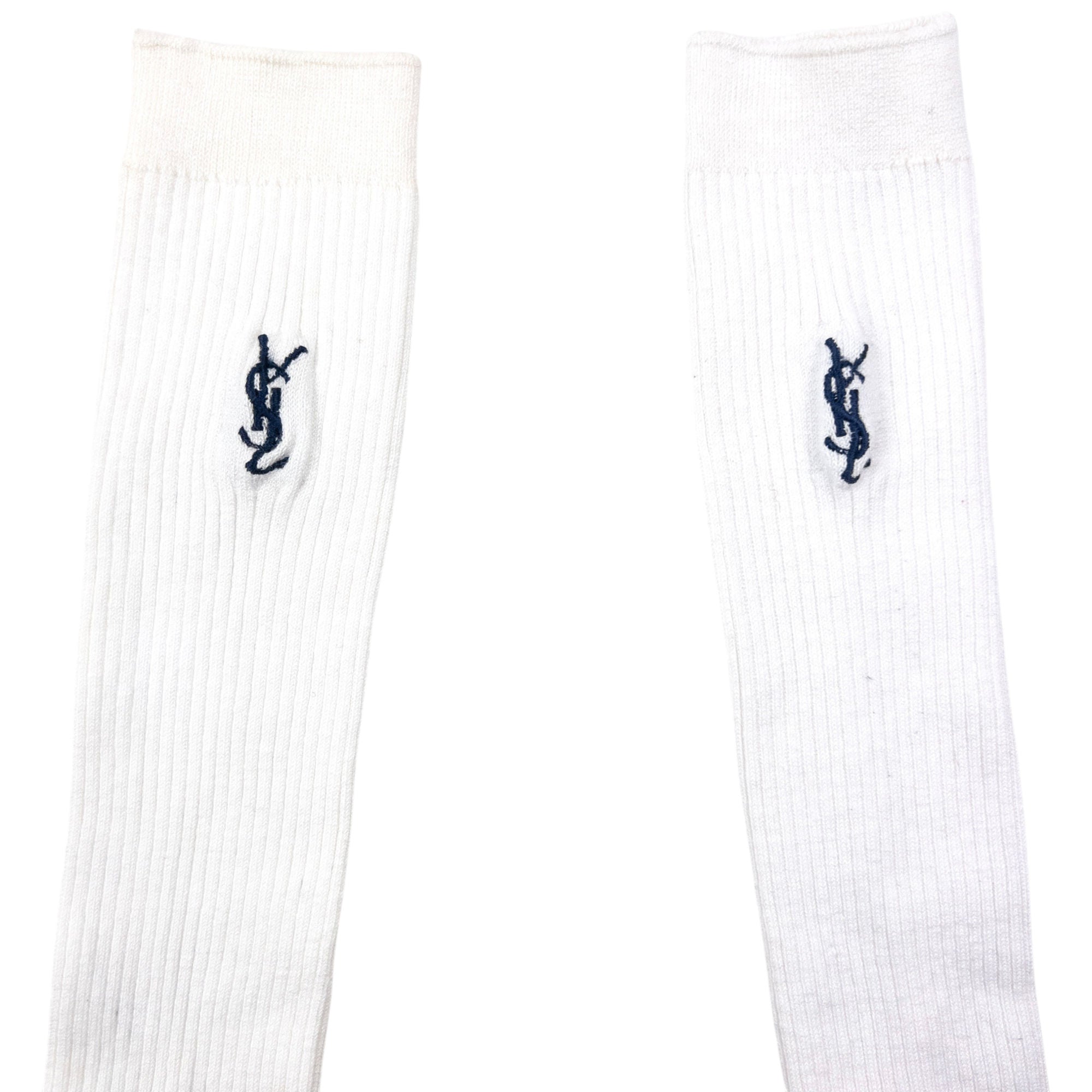 Vintage YSL Yves Saint Laurent Embroidered Socks