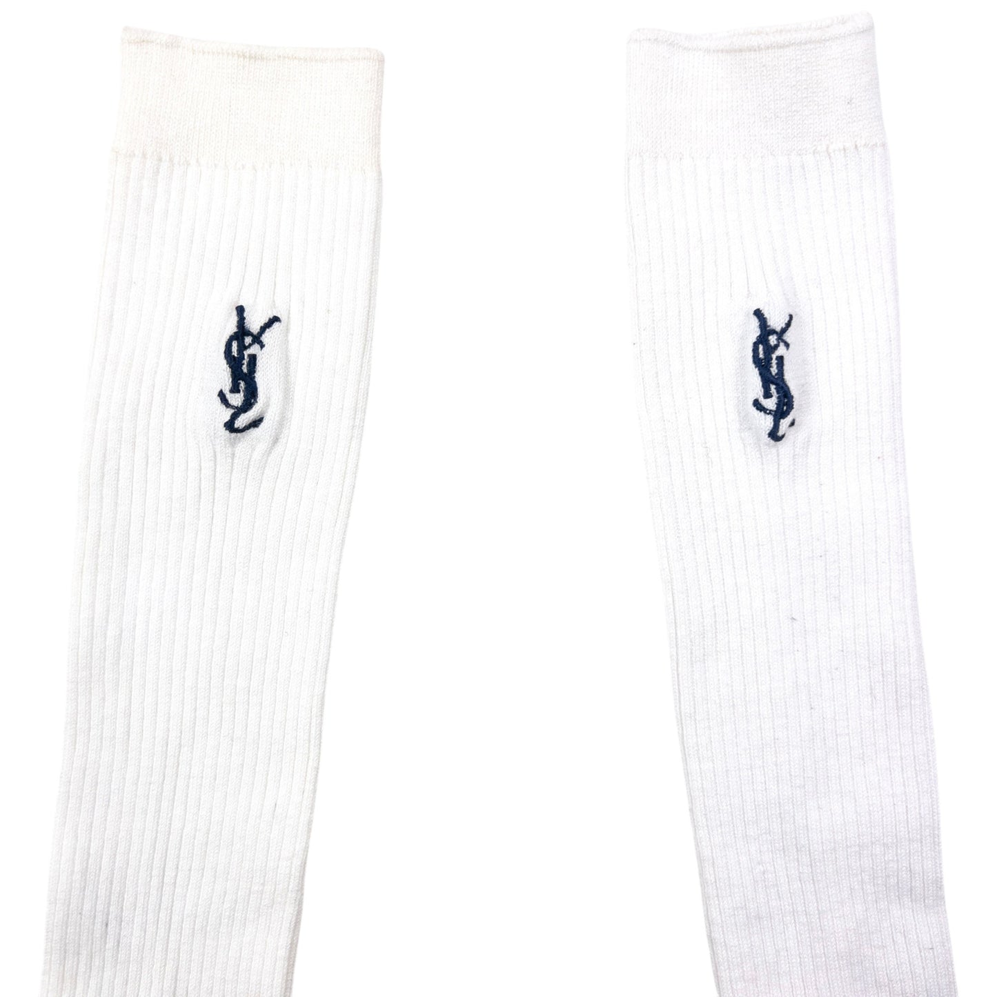 Vintage YSL Yves Saint Laurent Embroidered Socks