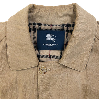 Vintage 2000s Burberry Button Up Trench Jacket Size XL