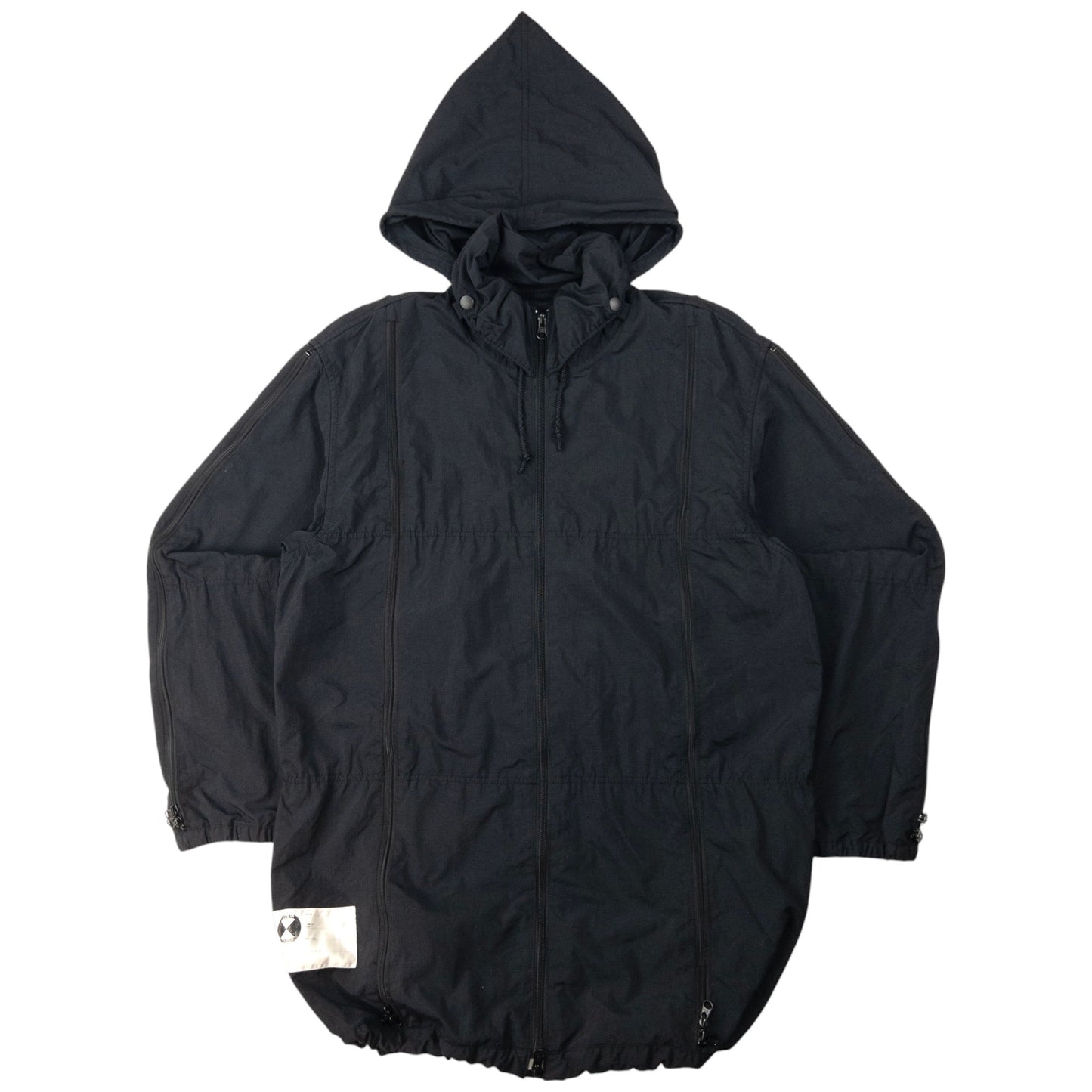Vintage Final Home Multi Zip Hooded Jacket Size M