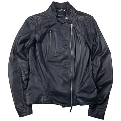 Vintage 2000s Gucci By Tom Ford Zip Up Leather Jacket Womens Size M