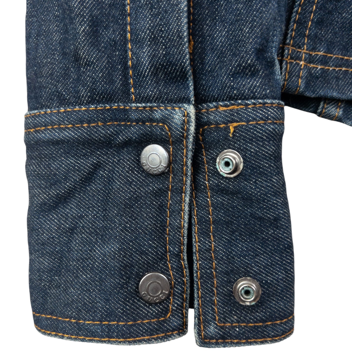 Vintage 90s Gucci By Tom Ford Cropped Denim Jacket Womens Size M