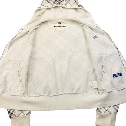 Vintage 2000s Burberry Blue Label Nova Check Zip Up Hoodie Womens Size S