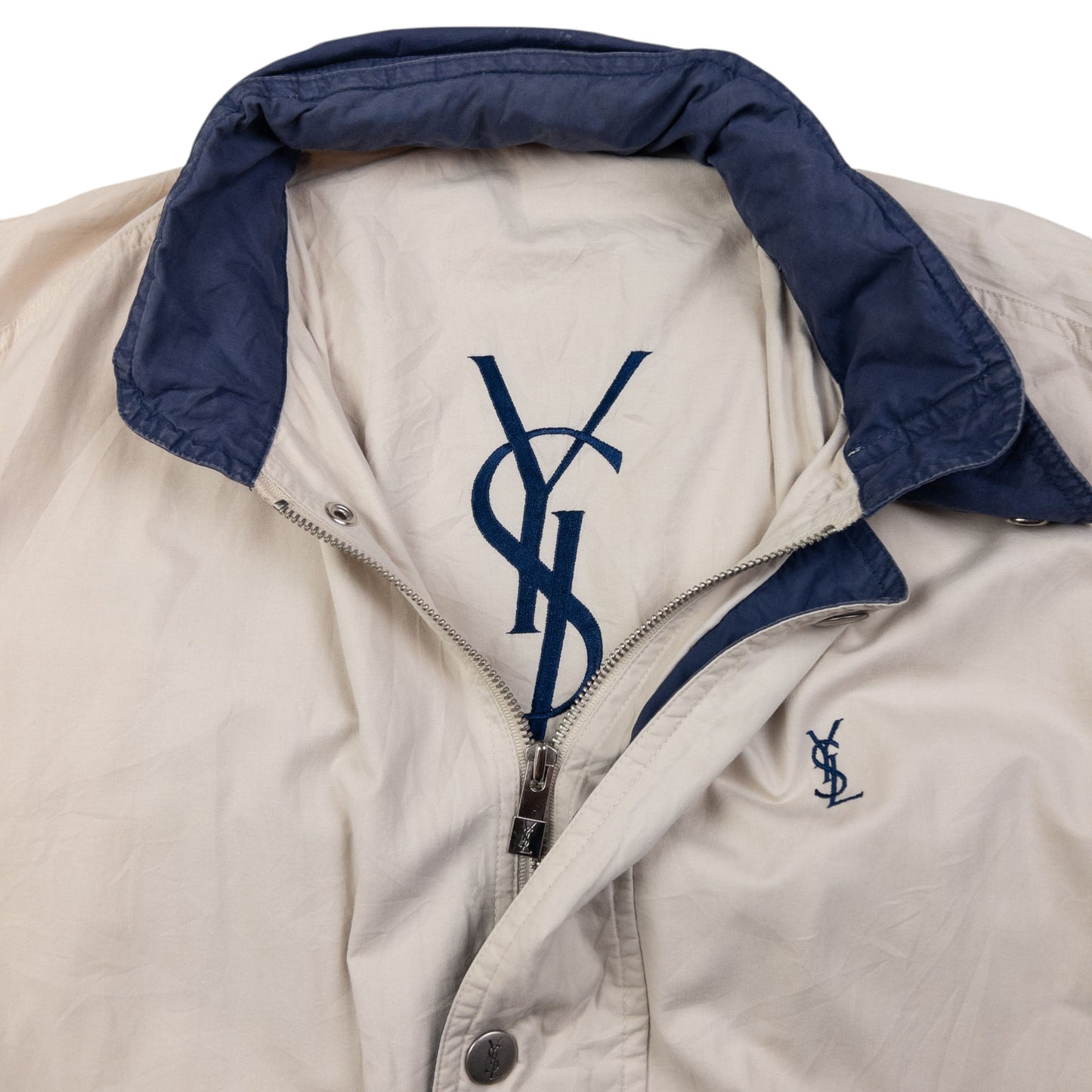 Vintage YSL Yves Saint Laurent Zip Up Jacket Size M