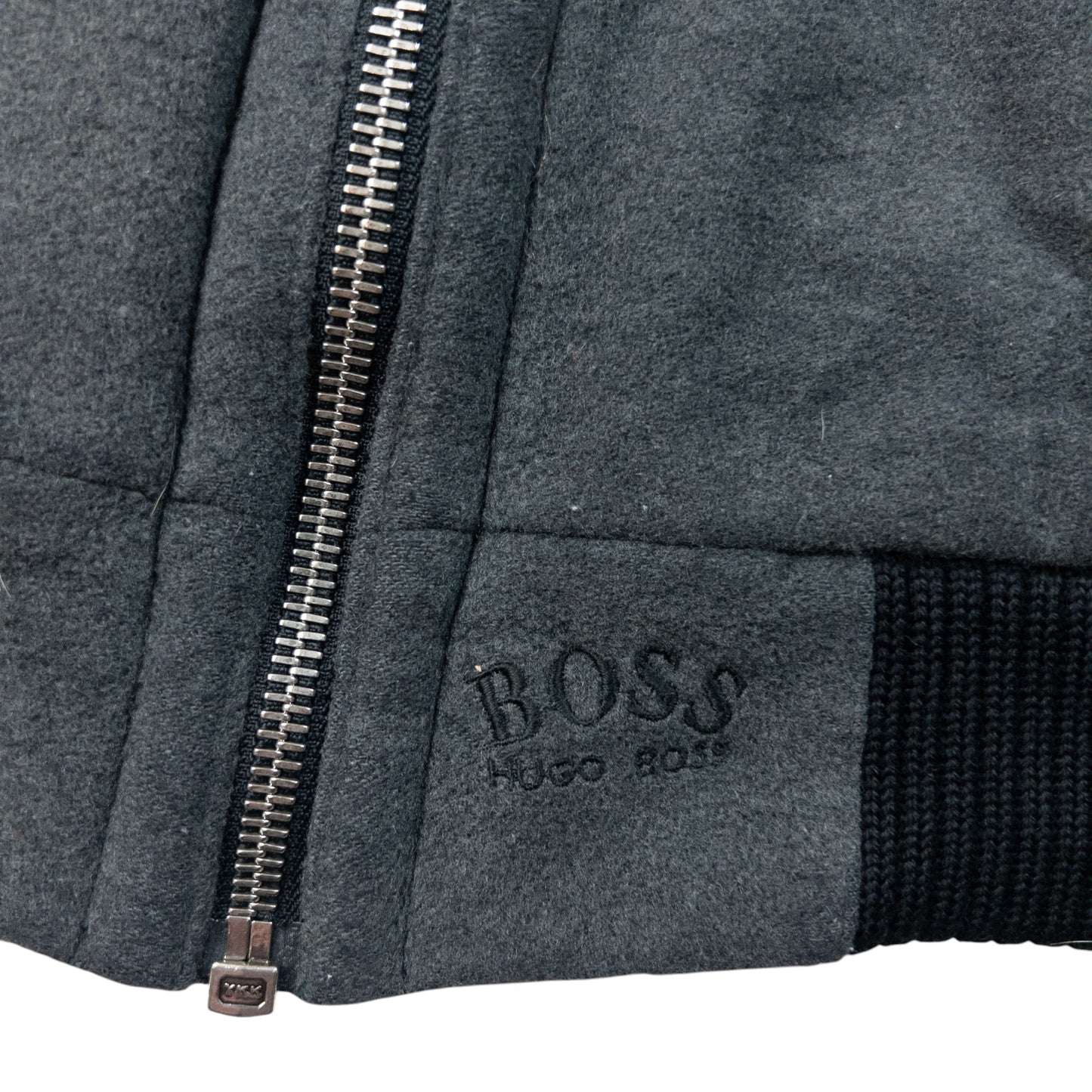 Vintage 90s Hugo Boss Cashmere Bomber Jacket Size L